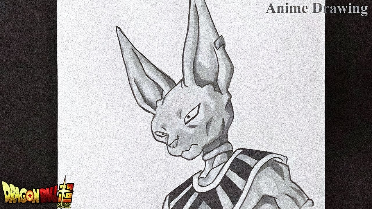 How to Draw Beerus step by step easy for beginners - YouTube
