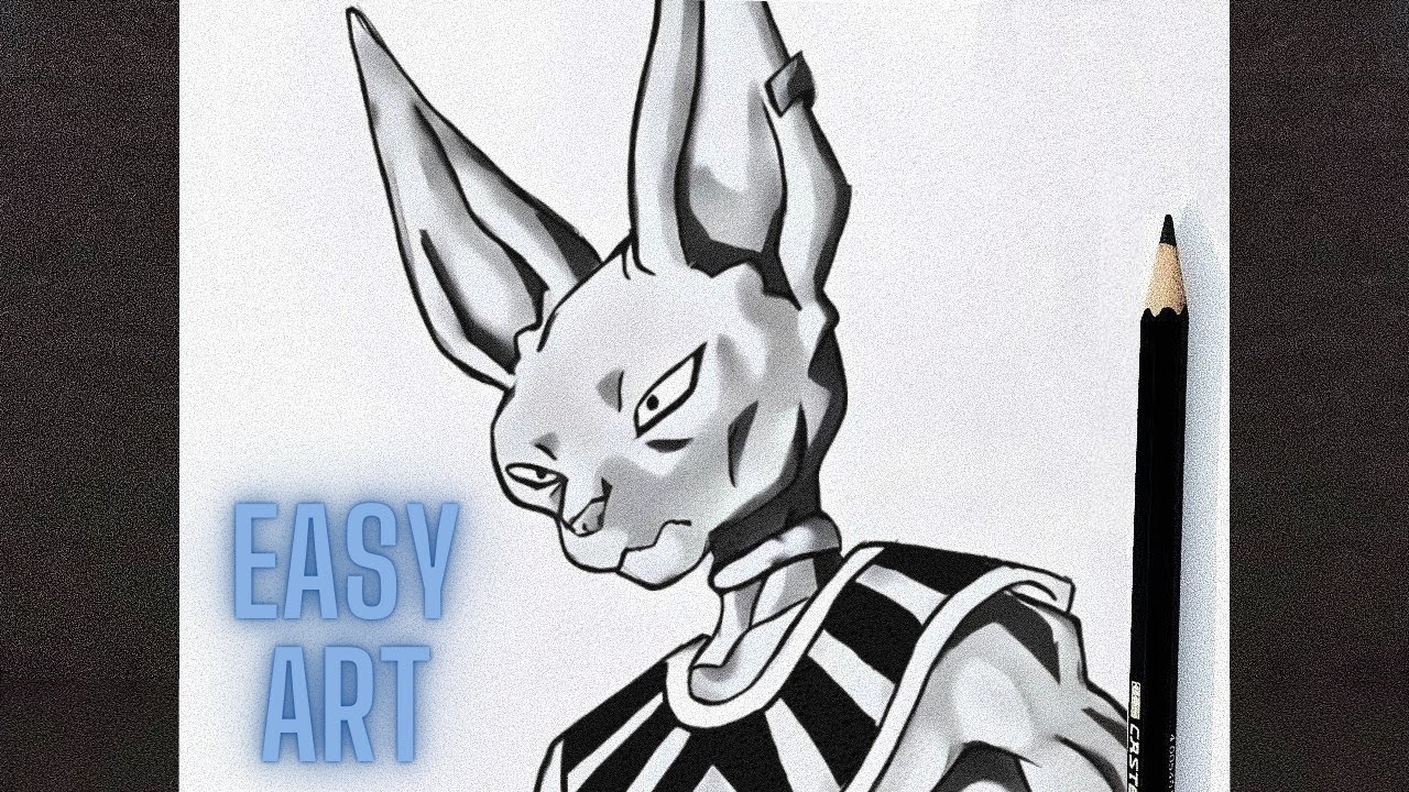 How to Draw Beerus step by step easy for beginners - YouTube