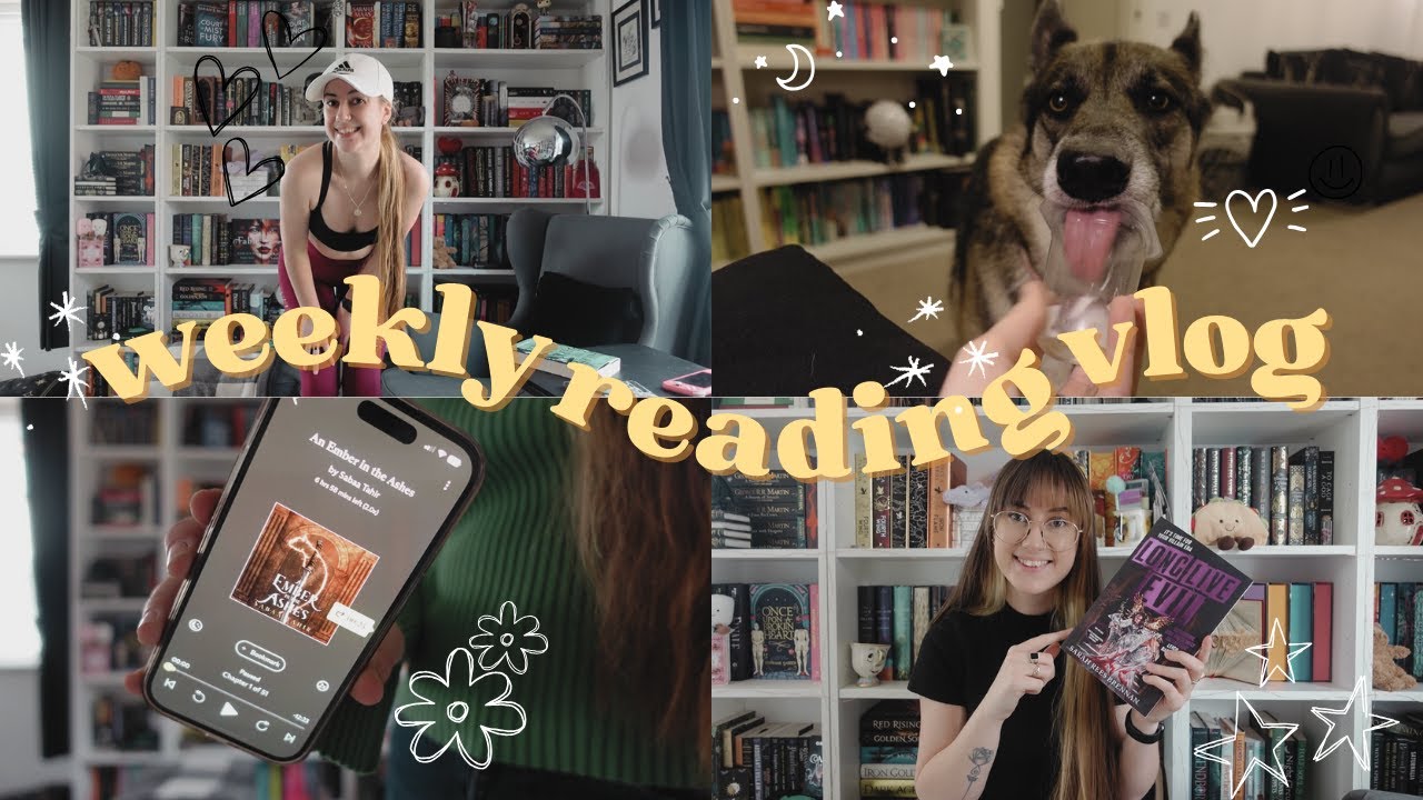 WEEKLY READING VLOG | slumps, running girl era & TikTok author house👟🧡🎧