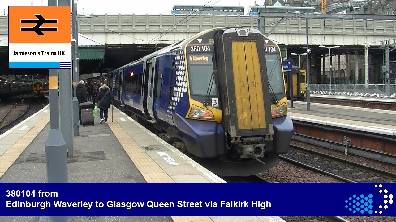 380104 from Edinburgh Waverley to Glasgow Queen Street via Falkirk High