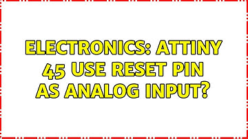 Electronics: Attiny 45 use reset pin as analog input?