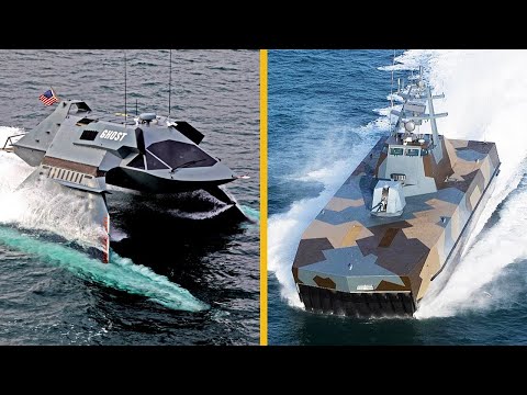 Video: Barco antisubmarino grande y pequeño