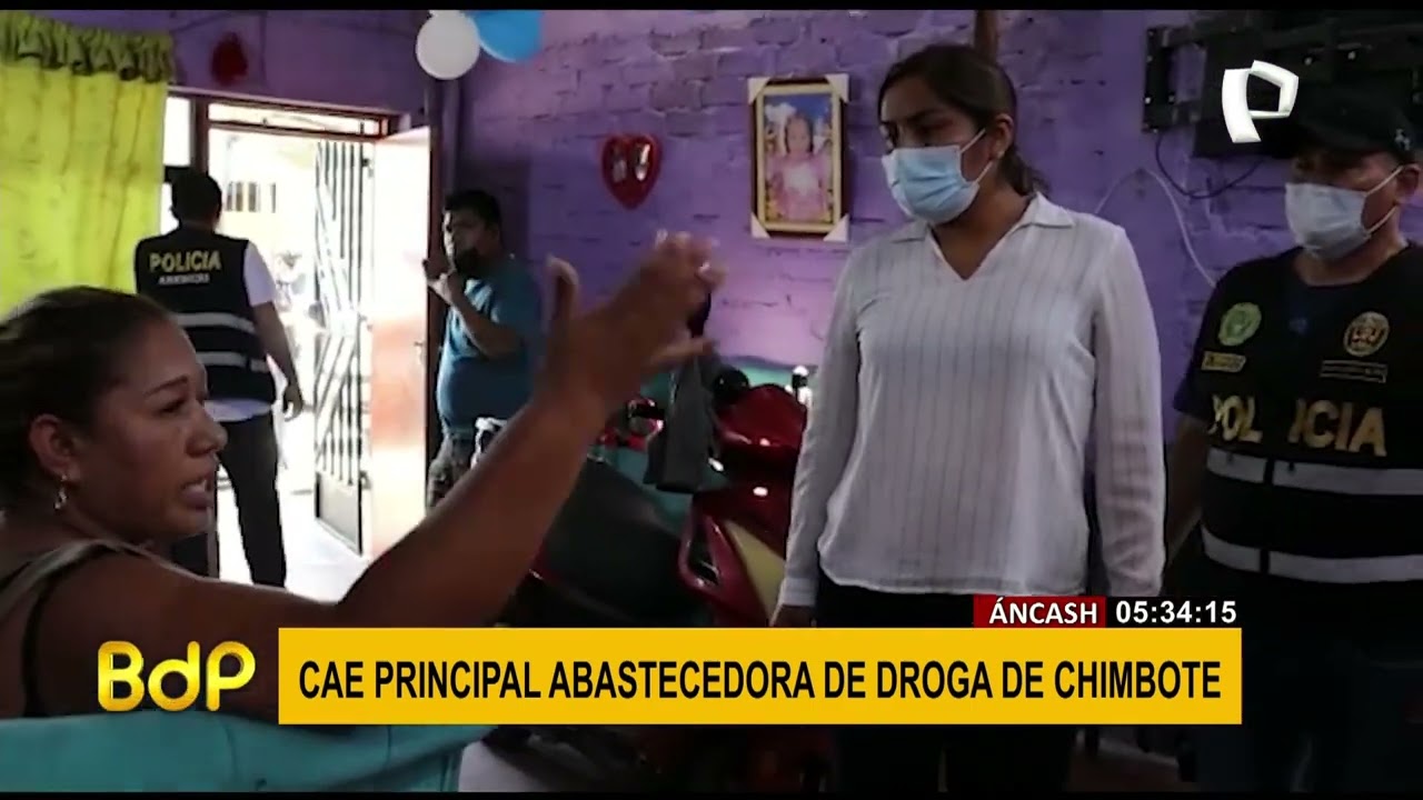 Cae la principal comercializadora de droga en Chimbote