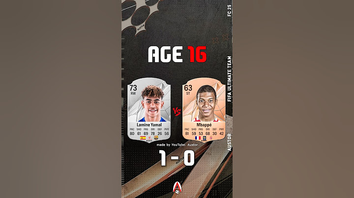 Lamine Yamal VS Mbappe FIFA EVOLUTION AGE 16 - 23! #fc25 #fifa #cardfifa #shorts #austor
