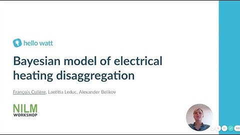 François Culière - Bayesian model of electrical heating disaggregation