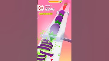 Perfect Slices Level 41 | Satisfying Eggplant Cutting! | Viral UK & US Gaming Shorts #shorts