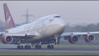 Close Up Aircraft Landings at Manchester Airport