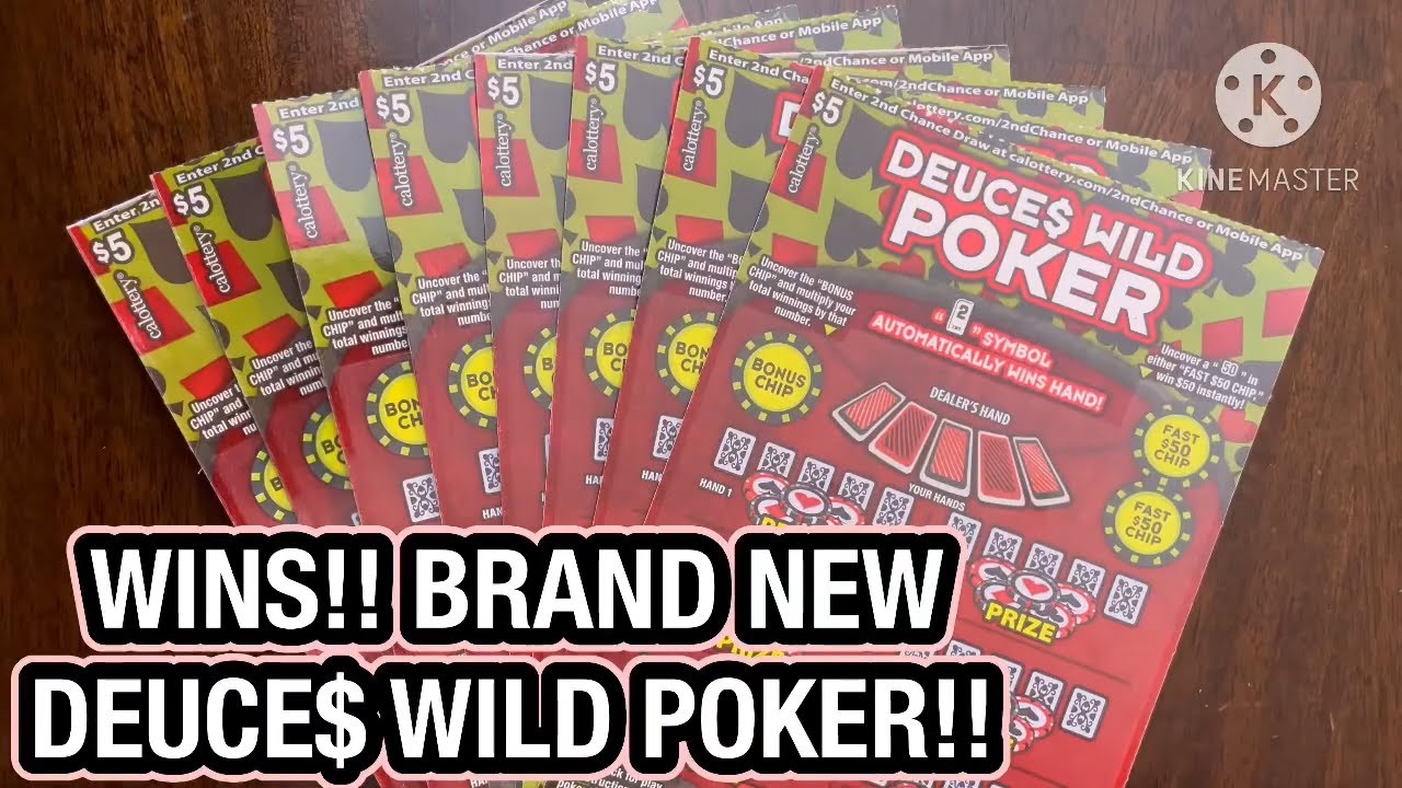WINS!! BRAND NEW DEUCE WILD POKER!! CA Scratchers YouTube