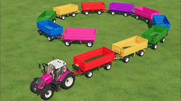 LONG TROLLEY LOADING WITH CAT BACKHOE LOADERS IN FARMING SIMULATOR 22