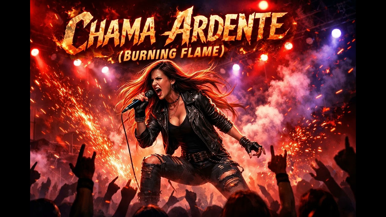 Chama Ardente (Burning Flame) AI Rock (Original Song)