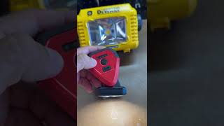 Interesting building light Milwaukee 326720 and DeWALT DCL077 #shorts