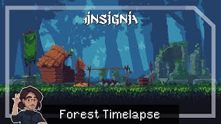 Forest Ruins  Pixel Art Timelapse