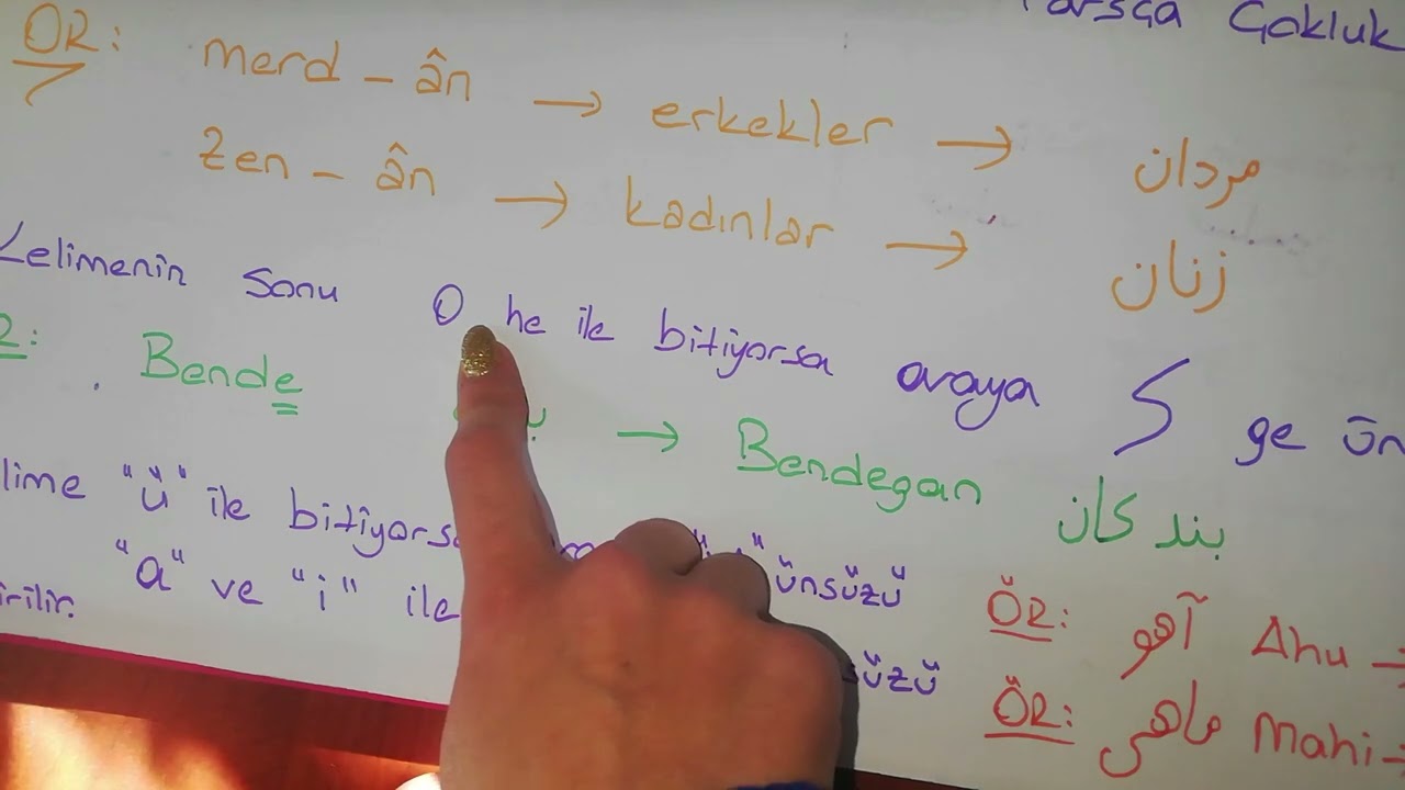 kısa kısa osmanlıca - Farsça Çoğul Ekleri