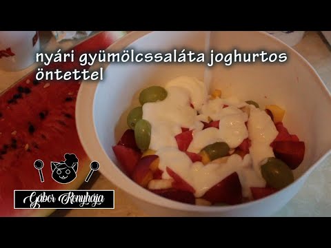 Videó: Gyümölcssaláta Joghurttal