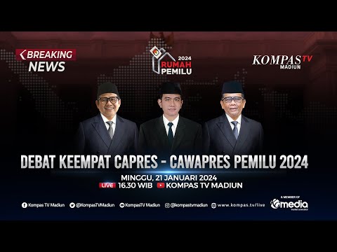 Live : Debat Keempat Calon Wakil Presiden Pemilu 2024