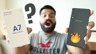 Samsung Galaxy A7 Unboxing & First Look - Triple Camera 2018 🔥🔥T2 sagar screenshot 5