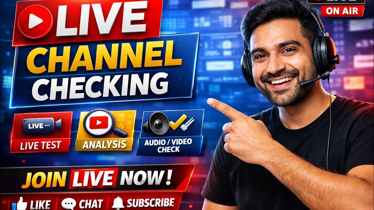YouTube Live Channel Checking 🔴 | Live Stream Test | Join Now - YouTube