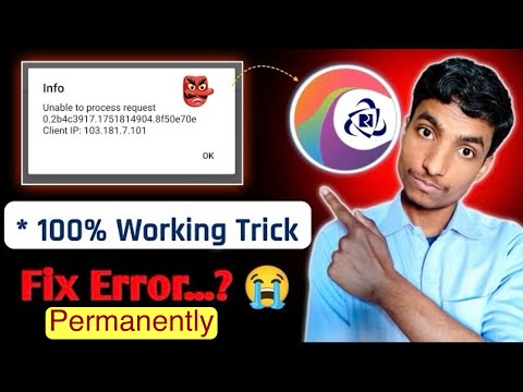 Irctc Unable to process request 🥵 Client ip :103:181:00 | Fix 100% error Permanently