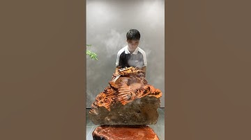 Điêu khắc tượng gỗ Cá chép hóa rồng|Đồ gỗ Phạm Kính