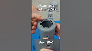 homemade hydraulic Jake from PVC | #hydraulic #diyprojects #machine #experiment #dcmotor #inventions