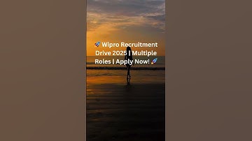 🚀 Wipro Recruitment Drive 2025 | Multiple Roles | Apply Now! 🚀 #applynow#facts #jobskaro #jobs #job