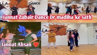 Jannat Zubair Dance Practice Kar Rahi hai Dr madiha Mj Ahsan Minhil ☺️| Pakistani TikTokar Dubai
