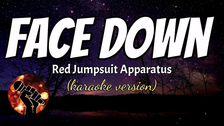 Face Down Karaoke version - Karaoke performance video thumbnail
