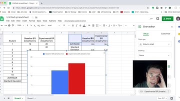 Adding Error Bars To Bar Graph in Google Sheets