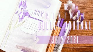 PLAN WITH ME | July 2021 - The Minimal Bullet Journal