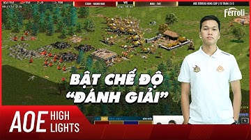 AoE Highlight | Chim Sẻ bật mode đánh giải, bài xấu cũng có thể win