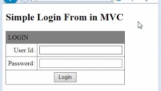 part 2 :- login Example Using MVC in hindi