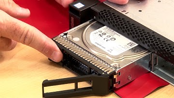 Lenovo ThinkSystem SR530 installing a hot-swap drive