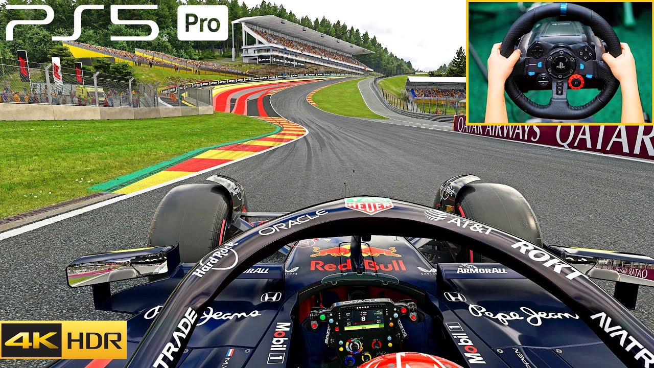 F1 25 Red Bull Spa PS5 Pro 4K HDR Gameplay | Logitech G29 Steering wheel