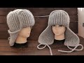 Тренд Осени 🔥 ШАПКА УШАНКА спицами 👑 Knitted Earflap Hat