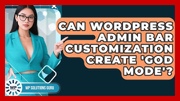 Can WordPress Admin Bar Customization Create 