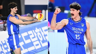 8 Aces in a Row | Kyle Russell | New Record V-League (South Korea) @KOVOvolley