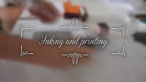 making of a linocut card