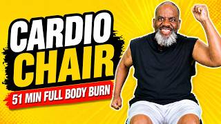 Chair Cardio Workout | 51-Minute Full Body Seated Burn!