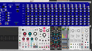 VCV Rack Frozen wasteland Portland weather session