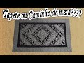 Como fazer um tapete com tiras de tecido  e cola!!!!