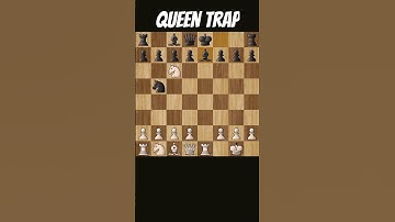 Chess TRAP QUEEN! in 7 moves #chess  #chesspuzzle #shorts