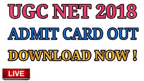 UGC NET Admit Card Out | UGC NET Exam 2018 Admit Card | How to Download Admit Card | By TECH POINT