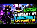 MINECRAFT INDIA LIVE - 24/7 Public SMP Java + Bedrock #minecraftlive #smp