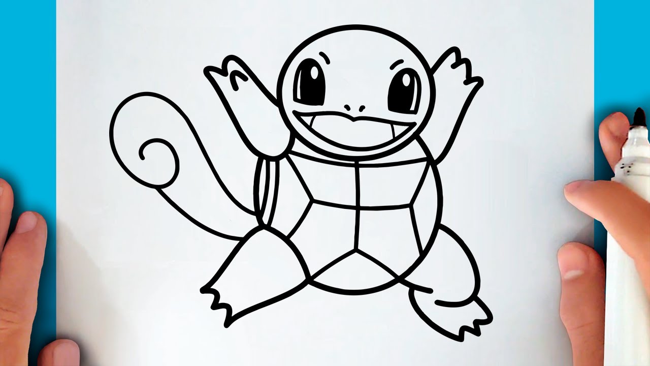 Cómo dibujar a SQUIRTLE (Pokémon GO)