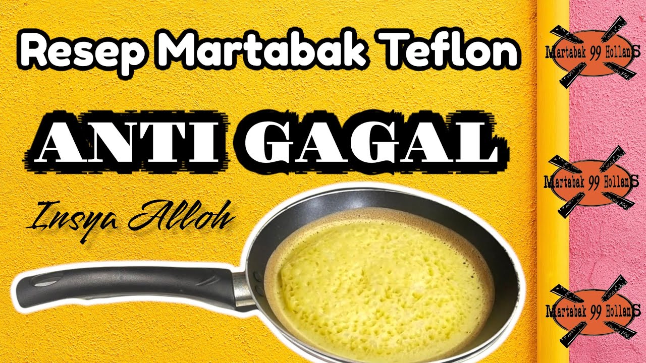 ANTI GAGAL❗Resep Martabak Manis Teflon Lembut Bersarang