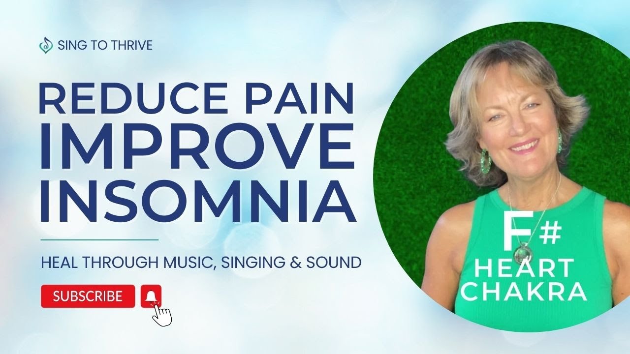 Colour & Sound Healing for Pain Relief & Deep Sleep | Green + F# Frequency