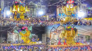 長編】新居浜太鼓まつり 2025 多喜浜駅前 かきくらべ 各 太鼓台の演技
