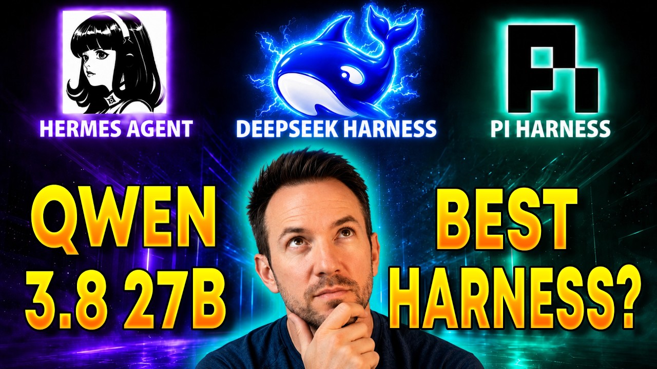 Qwen3.8 27B: Same Model, Three Harnesses, One Clear Win… — Transcript