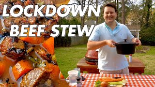 The Best Beef Stew | Lockdown Cooking in a Dutch Oven on the Kamado Joe | KamadoMax 4K