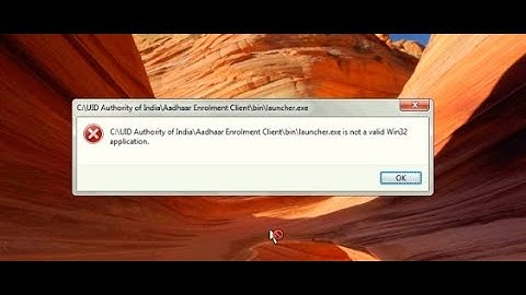 Aadhaar Enrollment Client Launcher problem Solution